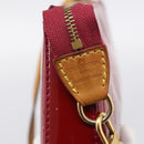 LOUIS VUITTON Vernis Pochette Accessoires Rose Andian M91574 Auth 211332-15