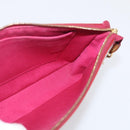 LOUIS VUITTON Vernis Pochette Accessoires Rose Andian M91574 Auth 211332-18