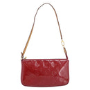 LOUIS VUITTON Vernis Pochette Accessoires Rose Andian M91574 Auth 211332-2