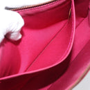 LOUIS VUITTON Vernis Pochette Accessoires Rose Andian M91574 Auth 211332-20