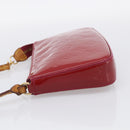 LOUIS VUITTON Vernis Pochette Accessoires Rose Andian M91574 Auth 211332-4