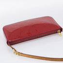 LOUIS VUITTON Vernis Pochette Accessoires Rose Andian M91574 Auth 211332-6