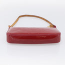 LOUIS VUITTON Vernis Pochette Accessoires Rose Andian M91574 Auth 211332-9