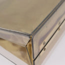 Salvatore Ferragamo Gancini Hand Bag plastic Clear Gold Auth 211333V-12