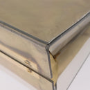 Salvatore Ferragamo Gancini Hand Bag plastic Clear Gold Auth 211333V-13
