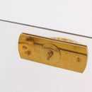 Salvatore Ferragamo Gancini Hand Bag plastic Clear Gold Auth 211333V-16