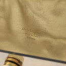 Salvatore Ferragamo Gancini Hand Bag plastic Clear Gold Auth 211333V-17