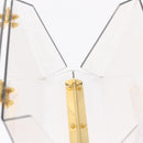 Salvatore Ferragamo Gancini Hand Bag plastic Clear Gold Auth 211333V-23