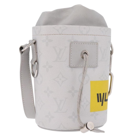 LOUIS VUITTON Monogram White Chalk Nanobag Bag Gray M44631 LV Auth 211334V