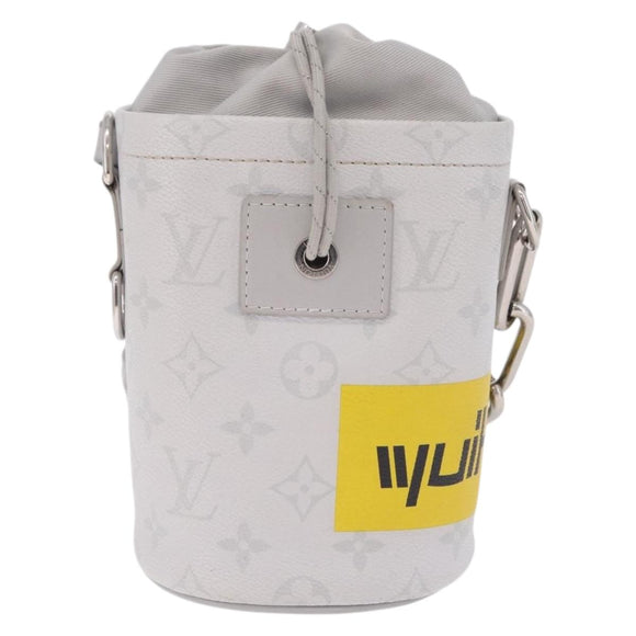 LOUIS VUITTON Monogram White Chalk Nanobag Bag Gray M44631 LV Auth 211334V