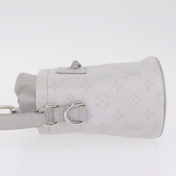 LOUIS VUITTON Monogram White Chalk Nanobag Bag Gray M44631 LV Auth 211334V
