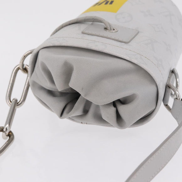 LOUIS VUITTON Monogram White Chalk Nanobag Bag Gray M44631 LV Auth 211334V