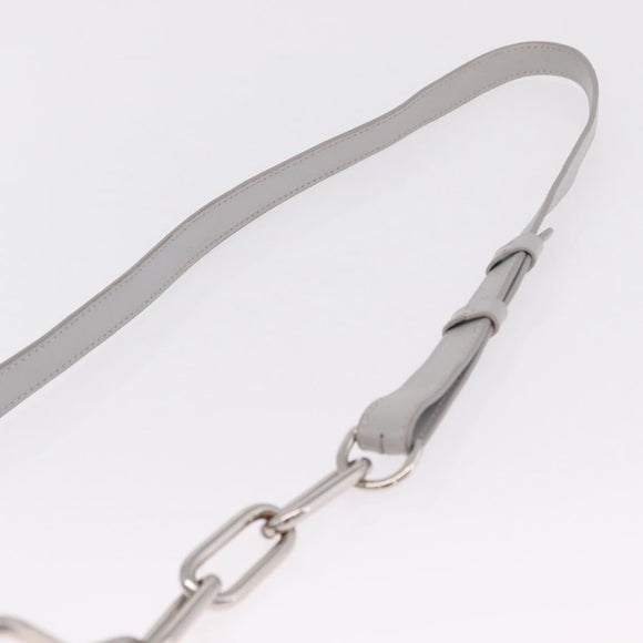 LOUIS VUITTON Monogram White Chalk Nanobag Bag Gray M44631 LV Auth 211334V