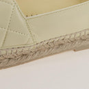CHANEL Matelasse shoes Lamb Skin 37 Ivory CC Auth 211335M-11