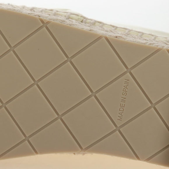 CHANEL Matelasse shoes Lamb Skin 37 Ivory CC Auth 211335M