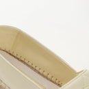 CHANEL Matelasse shoes Lamb Skin 37 Ivory CC Auth 211335M-16