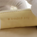 CHANEL Matelasse shoes Lamb Skin 37 Ivory CC Auth 211335M-20