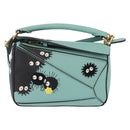 LOEWE Ghibli Spirited Away Soot Sprites Puzzle Bag Mini 2way Green Auth 211345SM-2