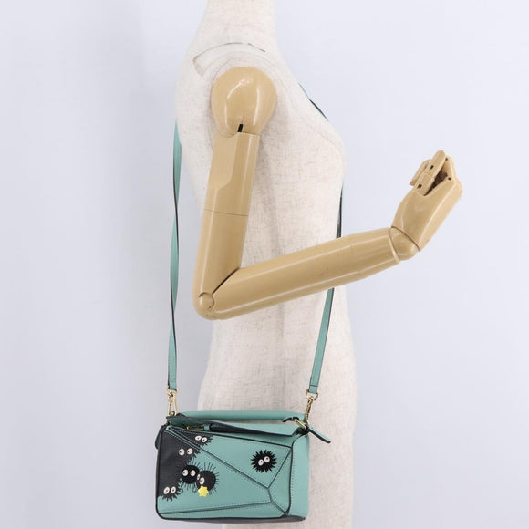 LOEWE Ghibli Spirited Away Soot Sprites Puzzle Bag Mini 2way Green Auth 211345SM