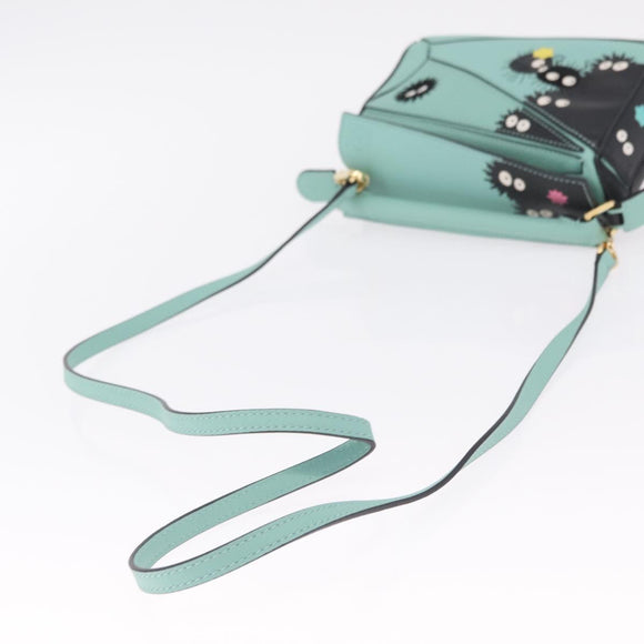 LOEWE Ghibli Spirited Away Soot Sprites Puzzle Bag Mini 2way Green Auth 211345SM