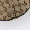 GUCCI GG Canvas Sherry Line Shoulder Bag Gold Beige 181092 Auth 211360V-13
