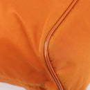 PRADA Tote Bag Nylon 2way Orange Gold Auth 211361A-15