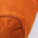 PRADA Tote Bag Nylon 2way Orange Gold Auth 211361A-16