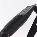 GUCCI GG Canvas Waist Bag Black Silver 28566 Auth 211373V-6