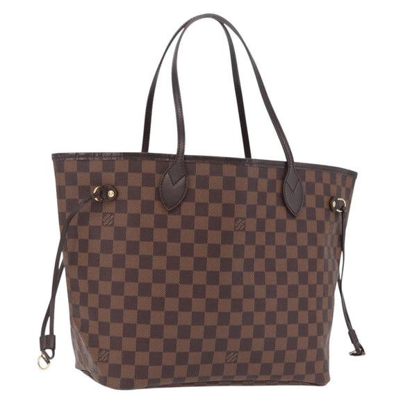 LOUIS VUITTON Damier Ebene Neverfull MM Tote Bag N51105 LV Auth 211374V