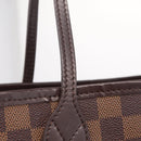 LOUIS VUITTON Damier Ebene Neverfull MM Tote Bag N51105 LV Auth 211374V-10