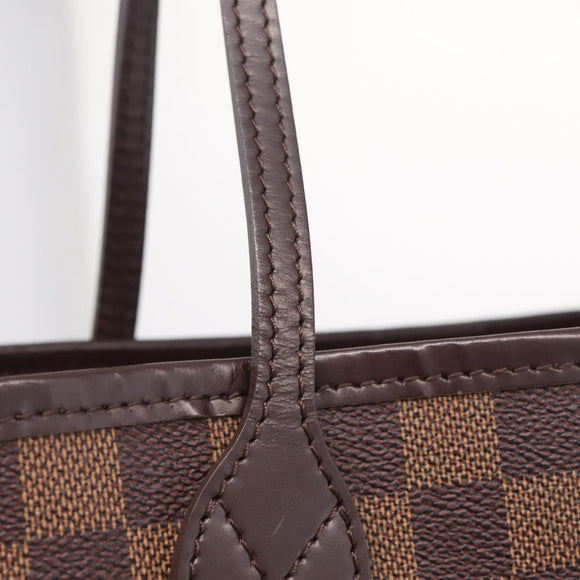 LOUIS VUITTON Damier Ebene Neverfull MM Tote Bag N51105 LV Auth 211374V