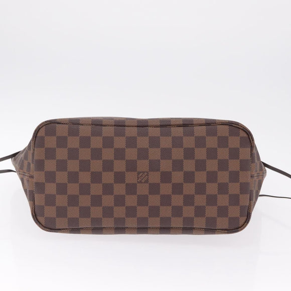 LOUIS VUITTON Damier Ebene Neverfull MM Tote Bag N51105 LV Auth 211374V