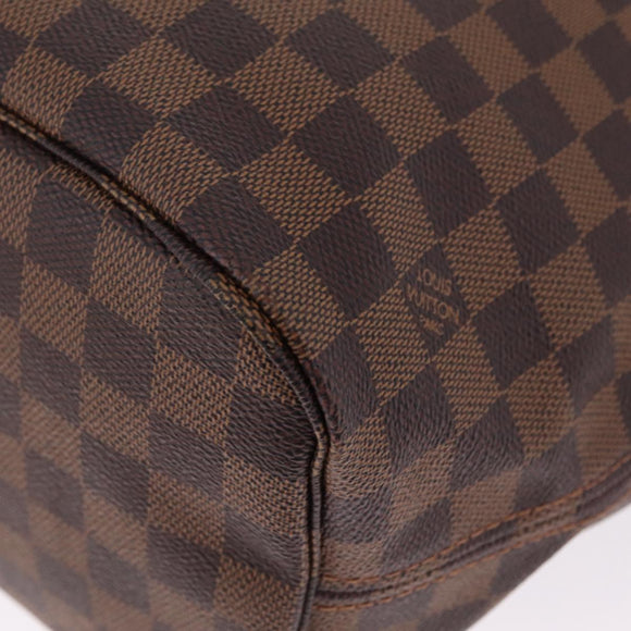 LOUIS VUITTON Damier Ebene Neverfull MM Tote Bag N51105 LV Auth 211374V