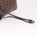LOUIS VUITTON Damier Ebene Neverfull MM Tote Bag N51105 LV Auth 211374V-17