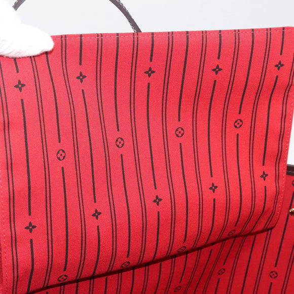 LOUIS VUITTON Damier Ebene Neverfull MM Tote Bag N51105 LV Auth 211374V