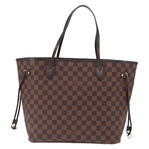LOUIS VUITTON Damier Ebene Neverfull MM Tote Bag N51105 LV Auth 211374V