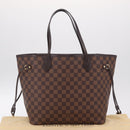 LOUIS VUITTON Damier Ebene Neverfull MM Tote Bag N51105 LV Auth 211374V-32