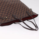 LOUIS VUITTON Damier Ebene Neverfull MM Tote Bag N51105 LV Auth 211374V-6