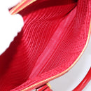PRADA Galleria Hand Bag Safiano Leather 2way Red Gold Auth 211376V-26