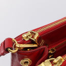 PRADA Galleria Hand Bag Safiano Leather 2way Red Gold Auth 211376V-27