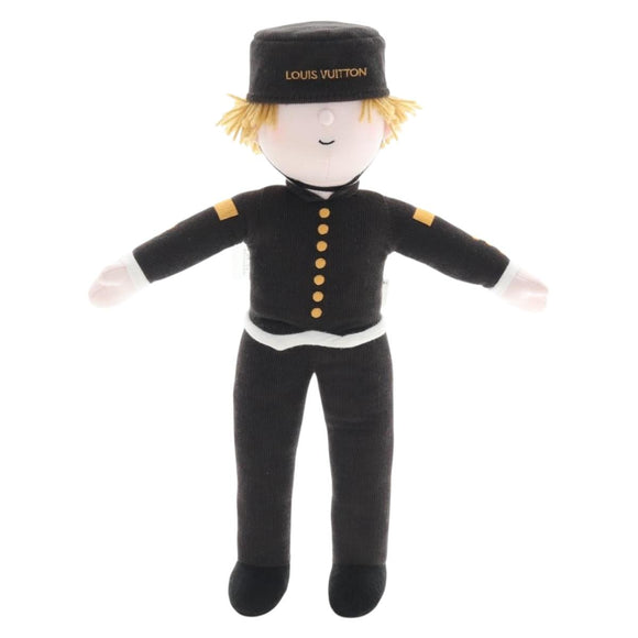 LOUIS VUITTON Groom Bellboy Stuffed Cotton Dark Brown LV Auth 211380M