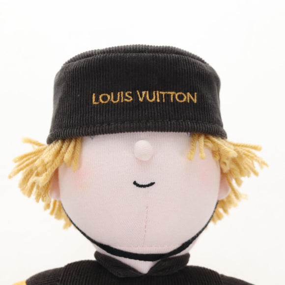 LOUIS VUITTON Groom Bellboy Stuffed Cotton Dark Brown LV Auth 211380M