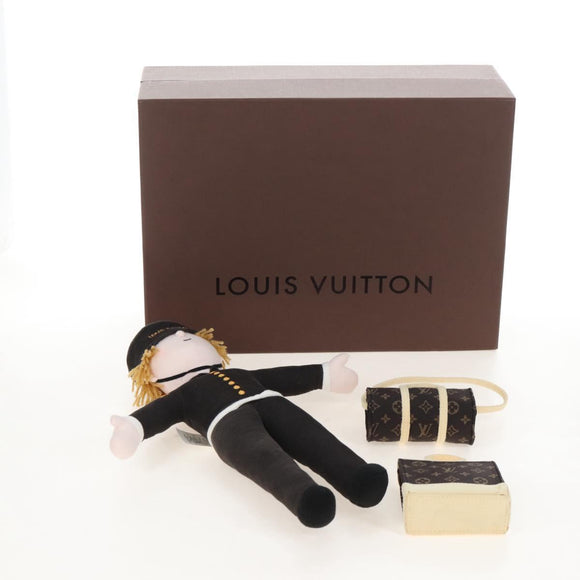LOUIS VUITTON Groom Bellboy Stuffed Cotton Dark Brown LV Auth 211380M