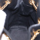 Saint Laurent Joe Mini Bucket Bag Chain Lamb Skin Black 701631 Auth 211381M-18