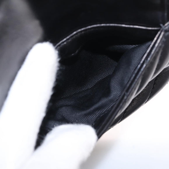 Saint Laurent Joe Mini Bucket Bag Chain Lamb Skin Black 701631 Auth 211381M
