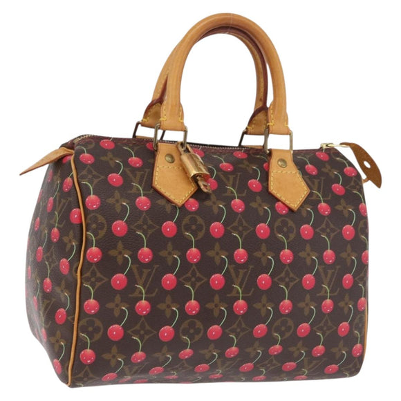 LOUIS VUITTON Monogram Cherry Speedy 25 Hand Bag M95009 LV Auth 211382SAV