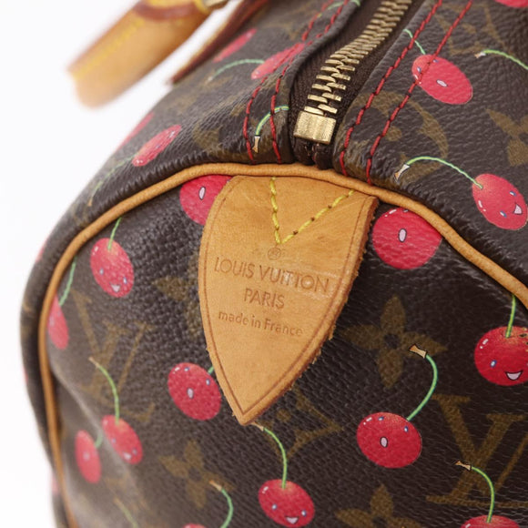 LOUIS VUITTON Monogram Cherry Speedy 25 Hand Bag M95009 LV Auth 211382SAV