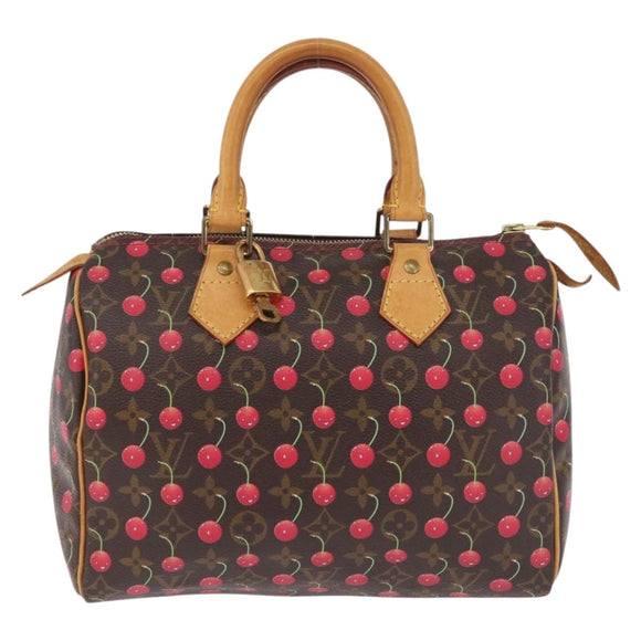 LOUIS VUITTON Monogram Cherry Speedy 25 Hand Bag M95009 LV Auth 211382SAV