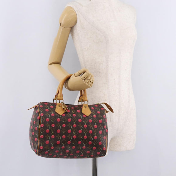 LOUIS VUITTON Monogram Cherry Speedy 25 Hand Bag M95009 LV Auth 211382SAV