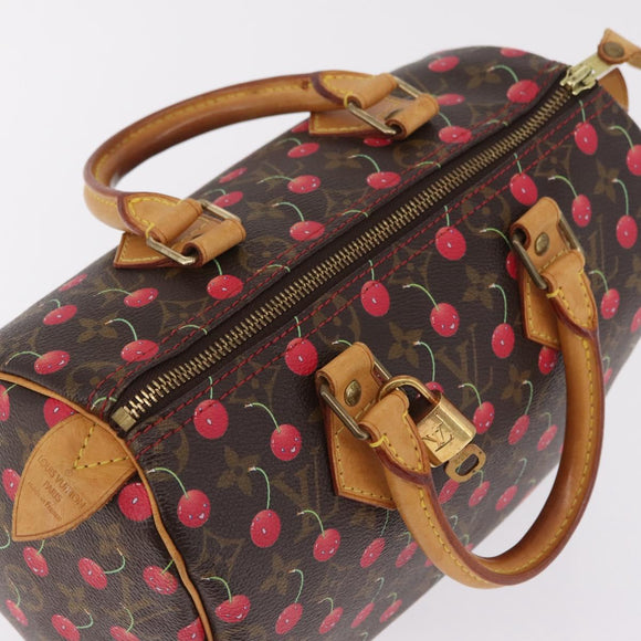 LOUIS VUITTON Monogram Cherry Speedy 25 Hand Bag M95009 LV Auth 211382SAV